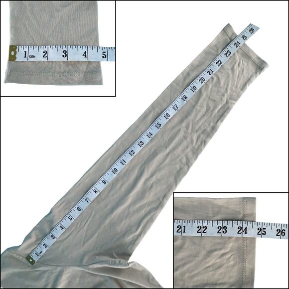 Dots Gold Butterfly Beige Long Sleeve Crew Neck 95% Cotton Plus Size 2X Beige - Picture 15 of 15